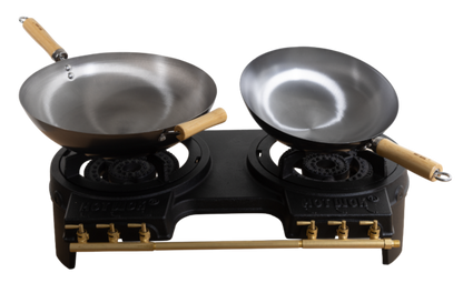 HOT WOK Double Gas Burner Stove