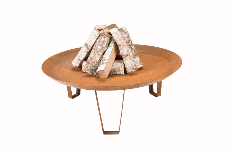 GrillSymbol Corten Steel Fire Pit Elegante 72cm