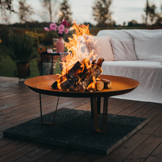 GrillSymbol Corten Steel Fire Pit Elegante XL 95cm