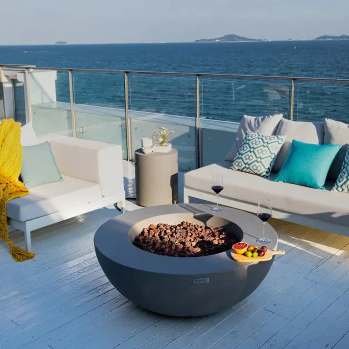 Elementi Fire Lunar Bowl Gas Fire Pit Table