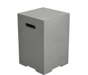 Elementi square tank cover large gas bottle cover outdoor fire table setup