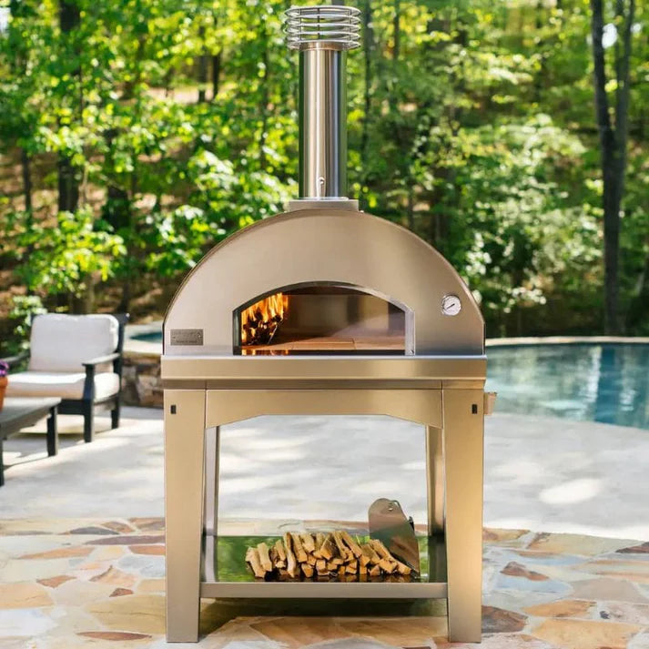 Fontana Mangiafuoco Wood Pizza Oven with Trolley