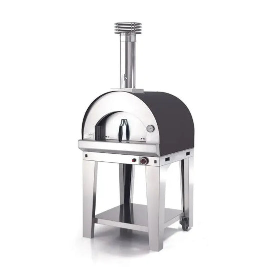 Fontana Margherita Stainless Steel Gas Pizza Oven With Trolley