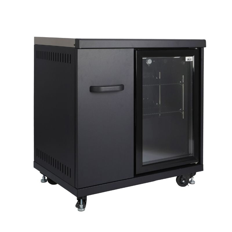 GRLLR Connect outdoor kitchen fridge unit with 60L integrated refrigerator