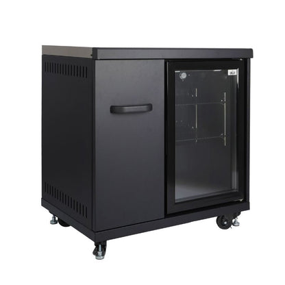 GRLLR Connect outdoor kitchen fridge unit with 60L integrated refrigerator