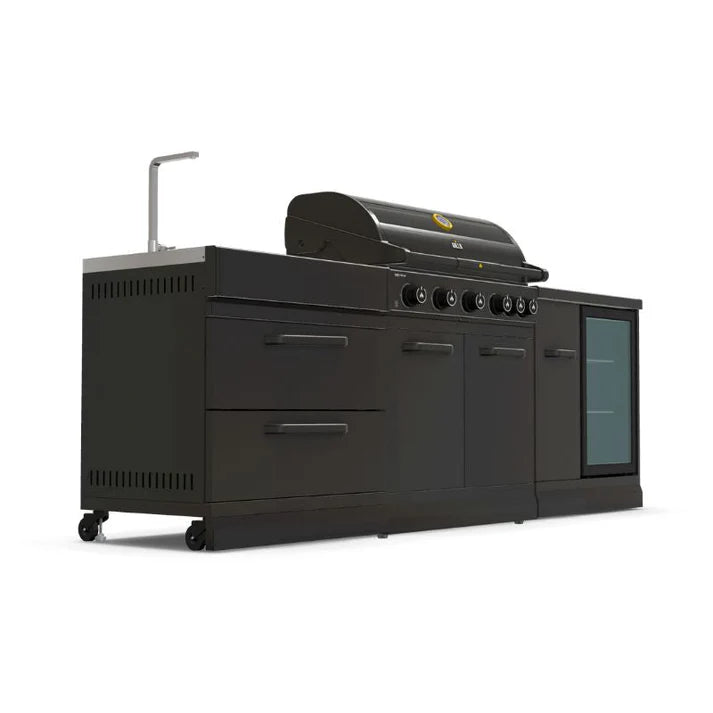 GRLLR Outdoor Kitchen - G5S 5 Burner BBQ, Fridge and Sink