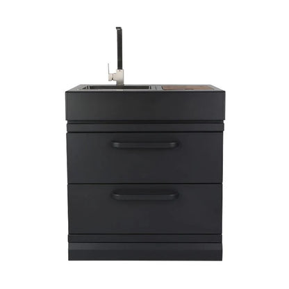 GRLLR Outdoor Kitchen with Stove, Fridge & Sink