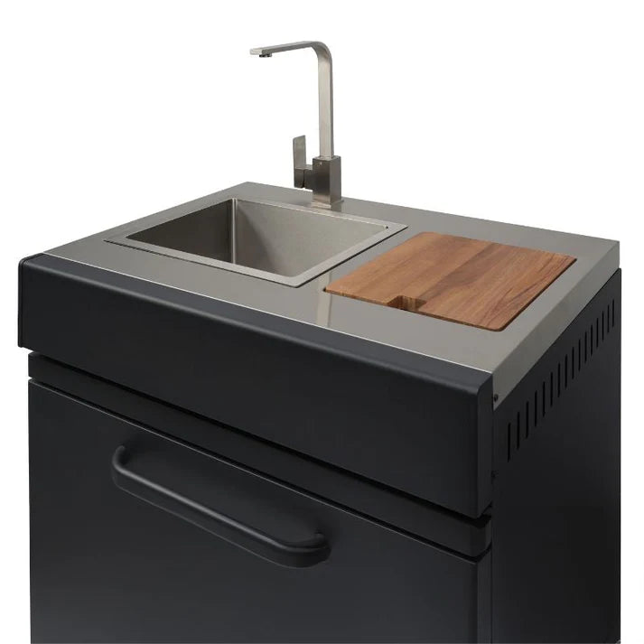 GRLLR Outdoor Kitchen with Stove, Fridge & Sink