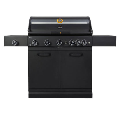 GRLLR Prime G5S 5 burner gas BBQ with ceramic back burner and illuminated controls