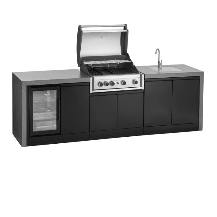 GrandPro 274 Maxim G5 Outdoor Kitchen with Fridge & Sink Waterfall Edition