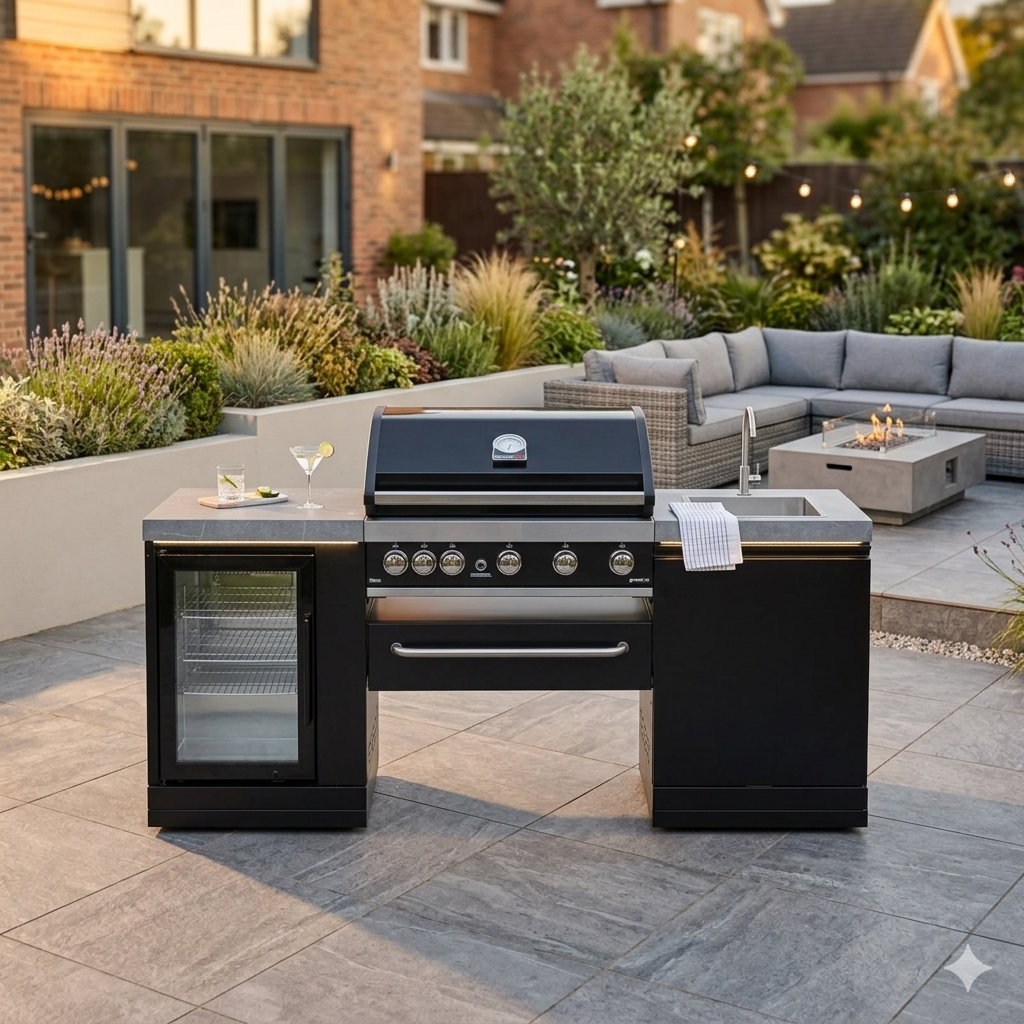 GrandPro 205 Series Maxim G5 Outdoor Kitchen in UK patio garden 
