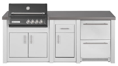Outdoor Kitchen Grandpro Alu White Crossray Black Series Pack 3 wit...
