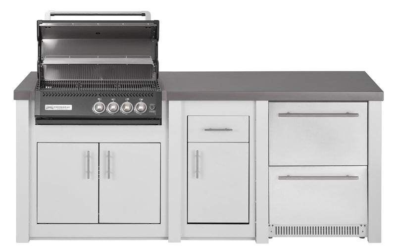 Outdoor Kitchen Grandpro Alu White Crossray Black Series Pack 3 wit...
