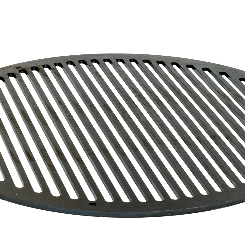 ast iron griddle on a white background