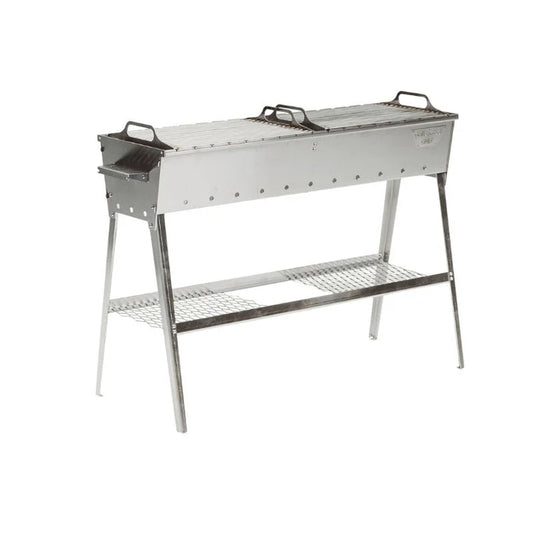 GrillSymbol Charcoal Grill Naked Chef XL Silver