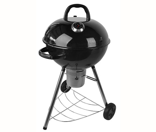 HALMO 58cm charcoal BBQ kettle grill outdoor garden cooking barbecue