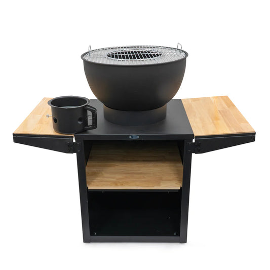 HEAT Kjok Outdoor Cooking Station/Fire Pit - Black
