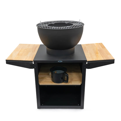 HEAT Kjok Outdoor Cooking Station/Fire Pit - Black
