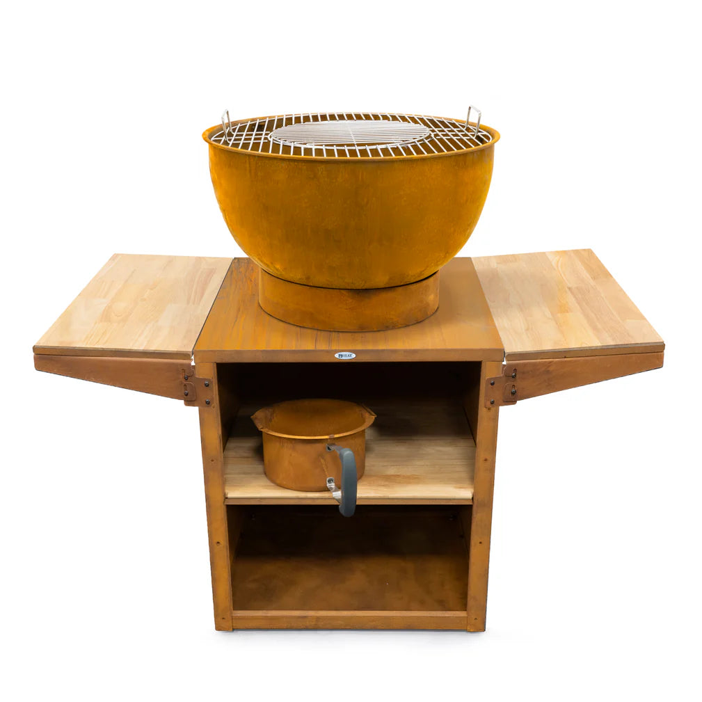 HEAT Kjok Outdoor Cooking Station/Fire Pit - Rust