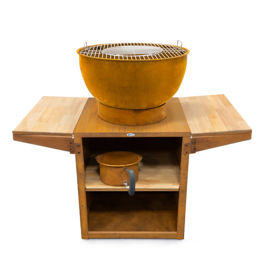 HEAT Kjok Outdoor Cooking Station/Fire Pit - Rust