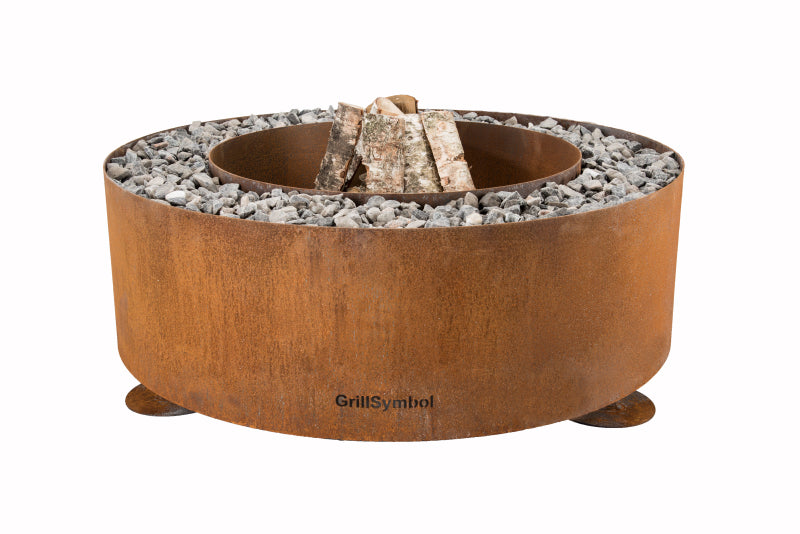 GrillSymbol Corten Steel Fire Pit Luna