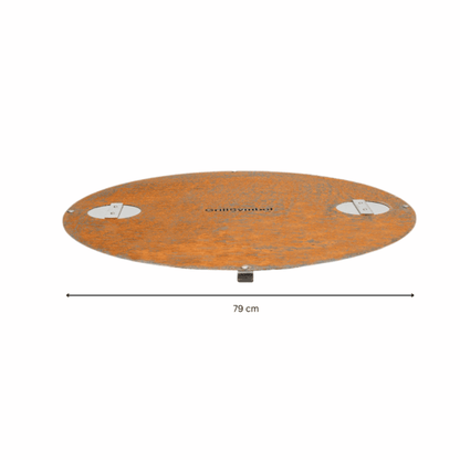 GrillSymbol Corten Steel Fire Pit Luna