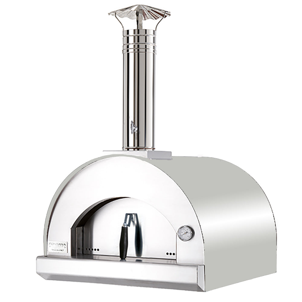 Fontana Margherita Stainless Steel Build In Wood Pizza Oven