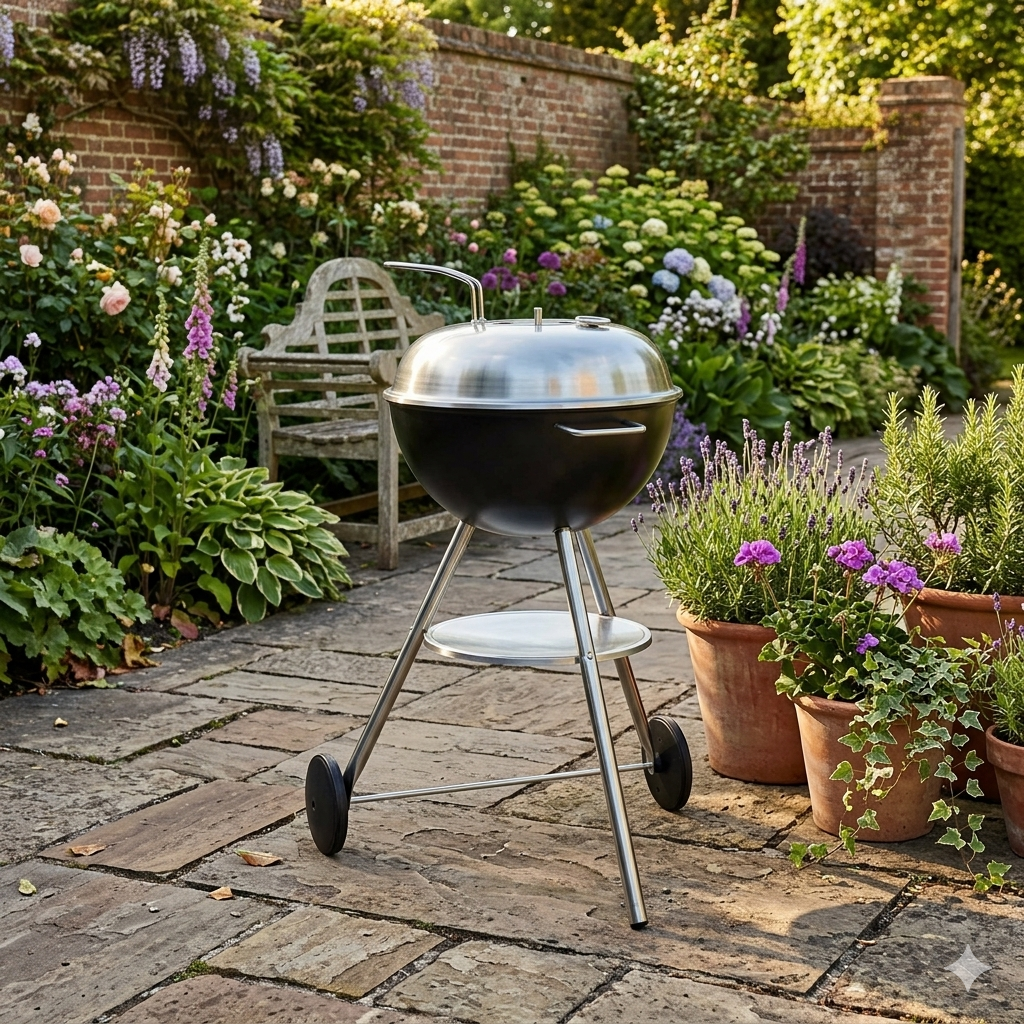 Martinsen 1600 kettle BBQ charcoal grill outdoor garden large barbecue