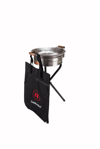 GrillSymbol Wok Burner Set PRO-450 Inox - 45 cm