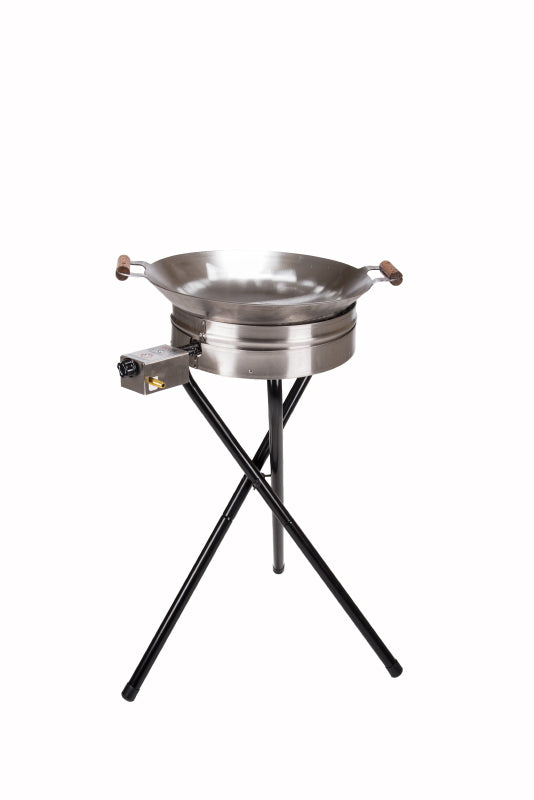 GrillSymbol Wok Burner Set PRO-450 Inox - 45 cm