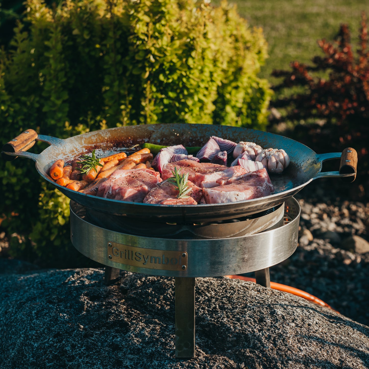 GrillSymbol Paella Cooking Set PRO-460 Inox