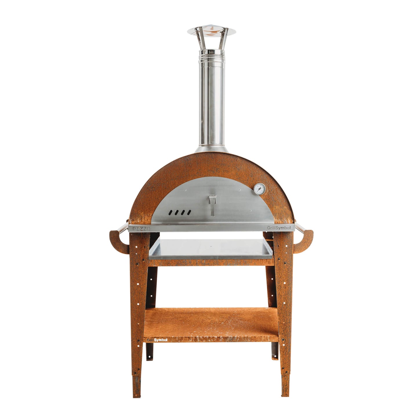 GrillSymbol Wood Fired Pizza Oven with Stand Pizzo Set