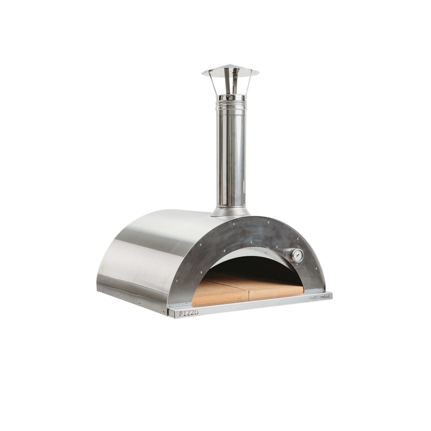 GrillSymbol Stainless Steel Wood Fired Pizza Oven Pizzo-Inox