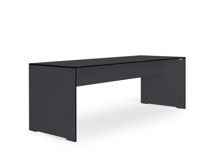 RIVA rectangular outdoor table and bench by conmoto
