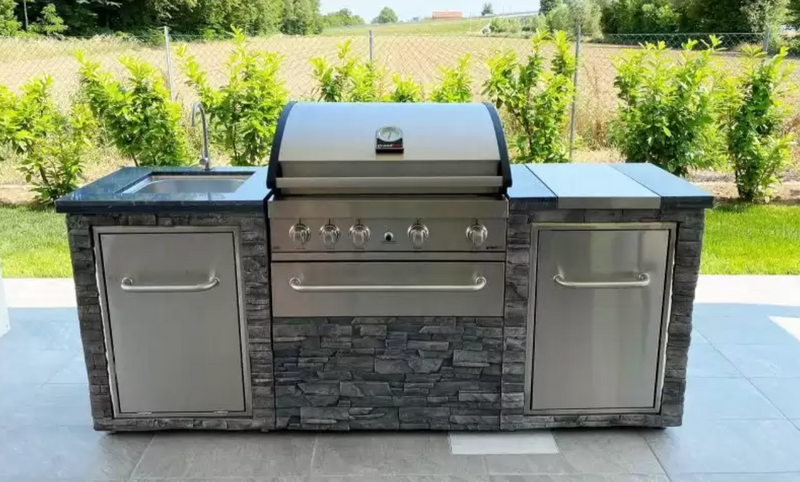 Grand Pro Outdoor kitchen Elite BBQ and Side Burner