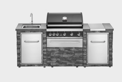 Grandhall Maxim G5 Stone Island Outdoor Kitchen with Built