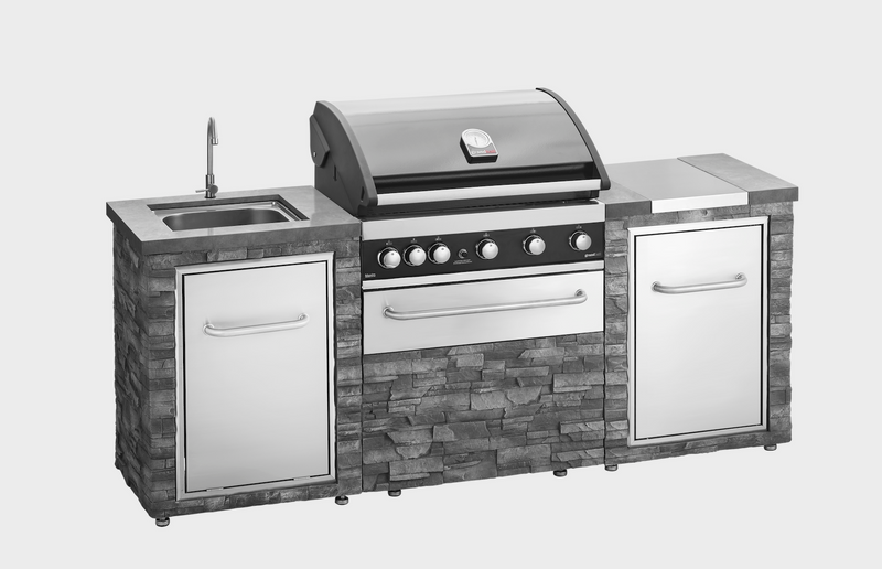 Grandhall Maxim G5 Stone Island Outdoor Kitchen with Built