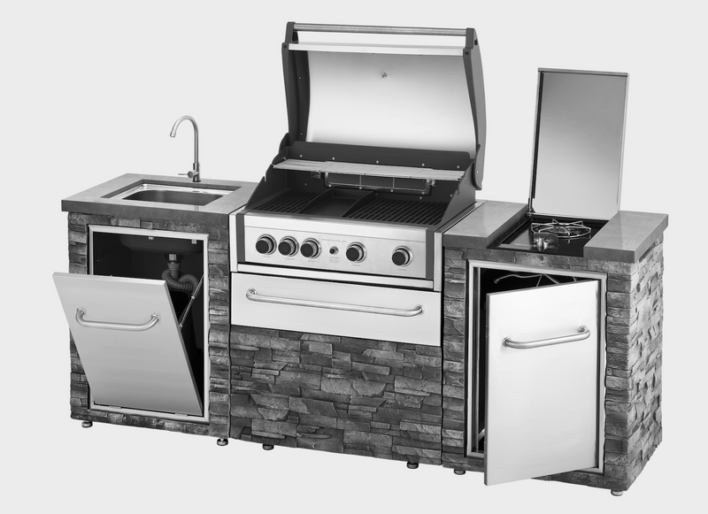 Grand Pro Outdoor kitchen Elite BBQ and Side Burner