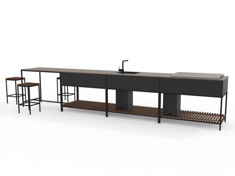 conmoto TICINO Kamado 120 Outdoor Kitchen Module