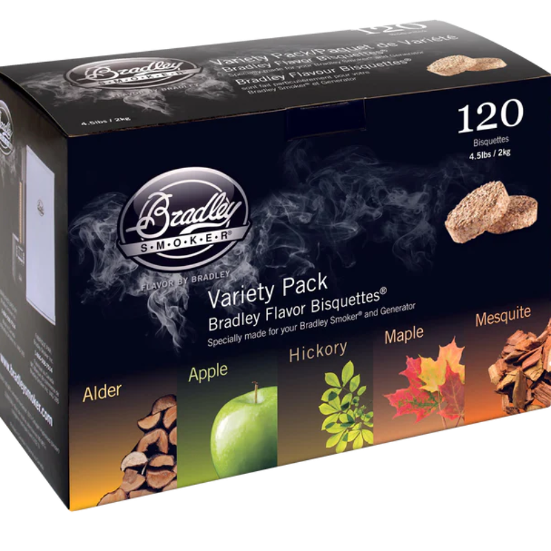 Bradley 5 Flavour Variety Pack Wood Bisquettes