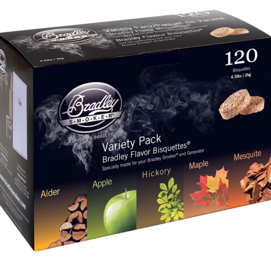 Bradley 5 Flavour Variety Pack Wood Bisquettes
