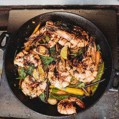 GrillSymbol Wok Pan 30cm And Adapter Set