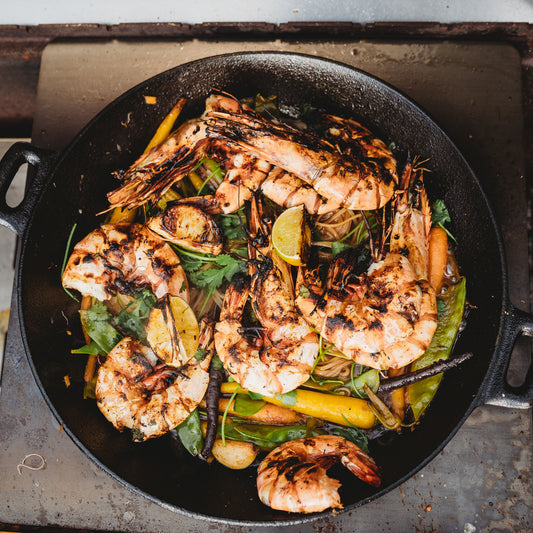 GrillSymbol Wok Pan 30cm And Adapter Set