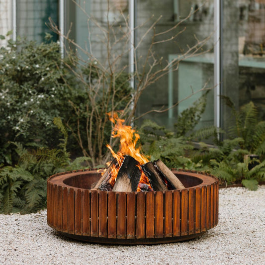 Wünder The Ring outdoor fire bowl in Corten steel