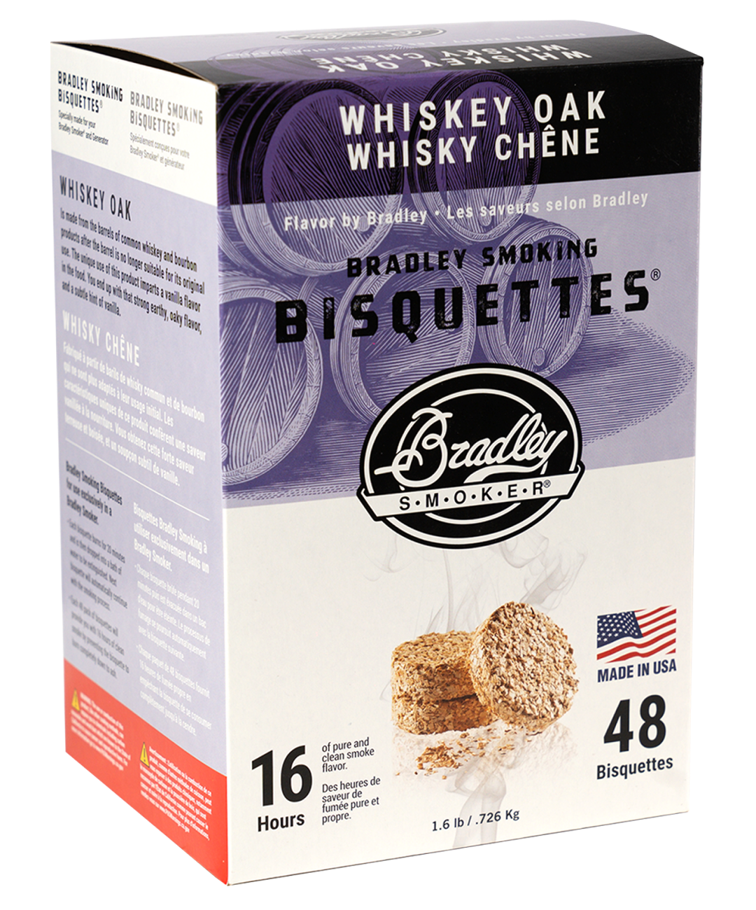 Bradley Whiskey Oak Bisquettes Pack