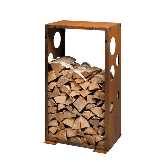GrillSymbol WoodStock M Corten Steel Firewood Rack