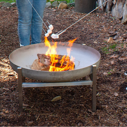 MOODZ Fire Bowl Square Frame - Stainless Steel