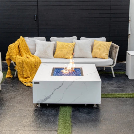 Elementi Bianco Fire Table