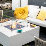 Elementi Bianco Fire Table