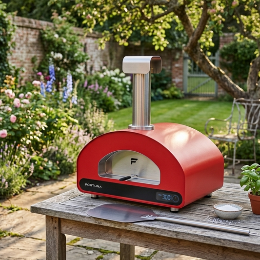 fontana forni volta 70 pizza In UK garden setting